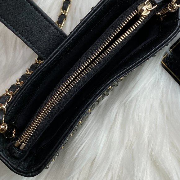 Chanel Rhinestone Embellished Chain Wallet Crossbody Bag - Picture 8 of 11